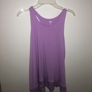 Purple lavender tank top
